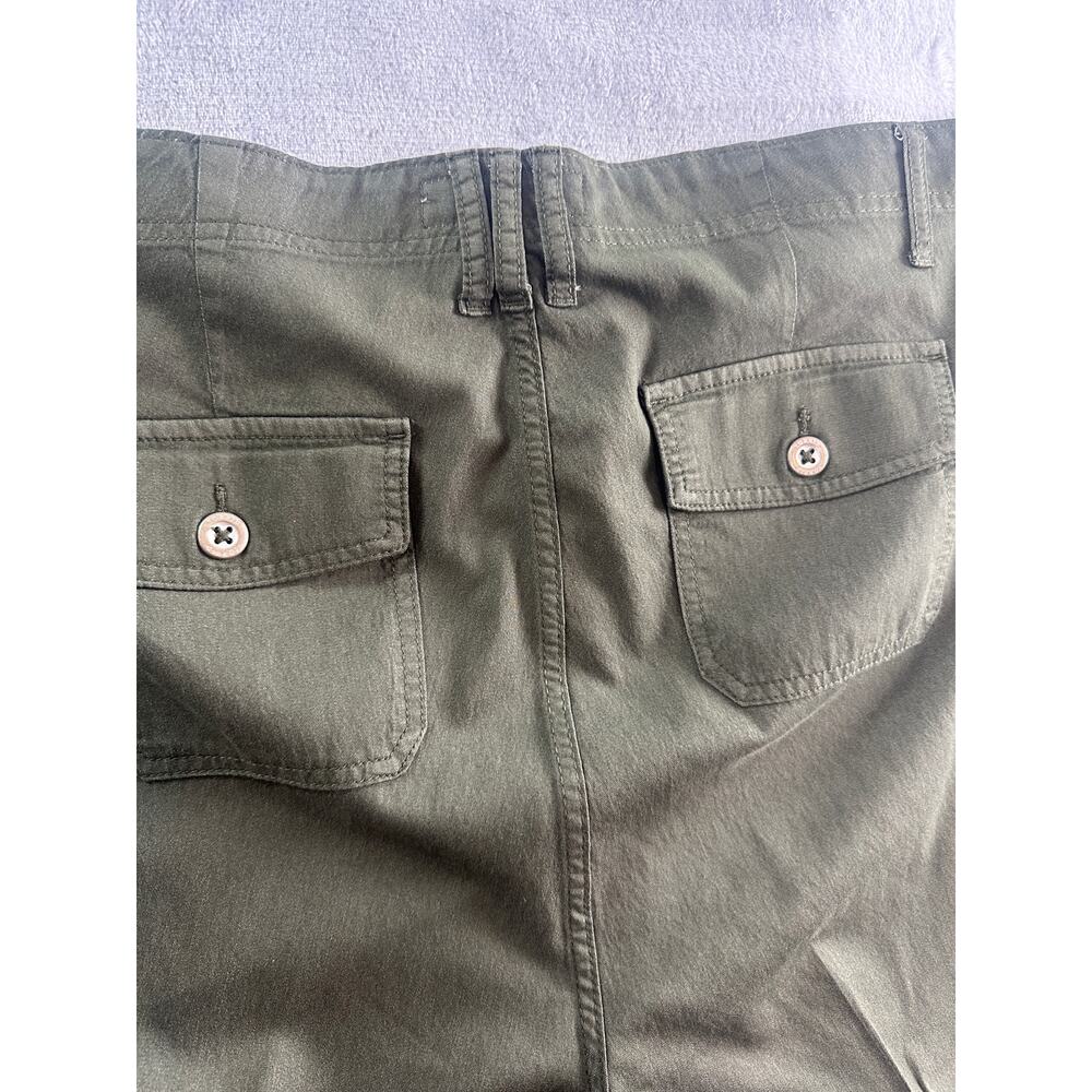 Torrid Green Tie-Front Mid-Rise Crop Skinny Pants - Size 24 - Picture 9 of 10